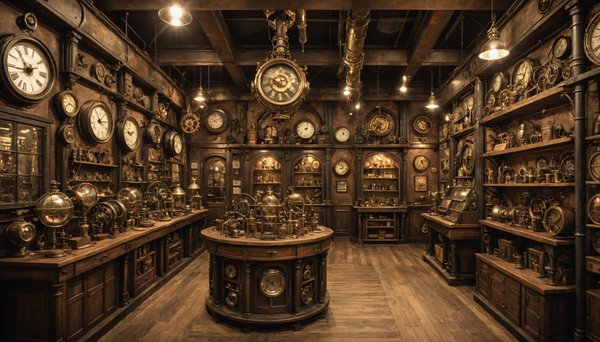 Plongez dans l'univers captivant de la boutique steampunk